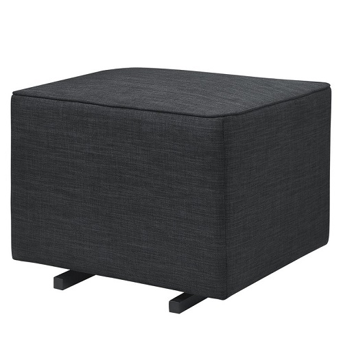 Gliding Ottoman in Coal Grey